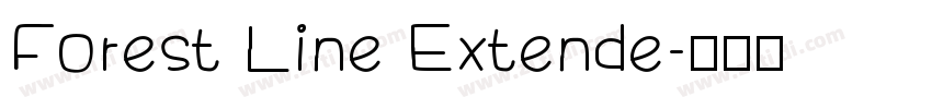 Forest Line Extende字体转换